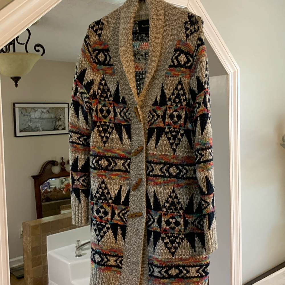 Long Aztec Sweater.